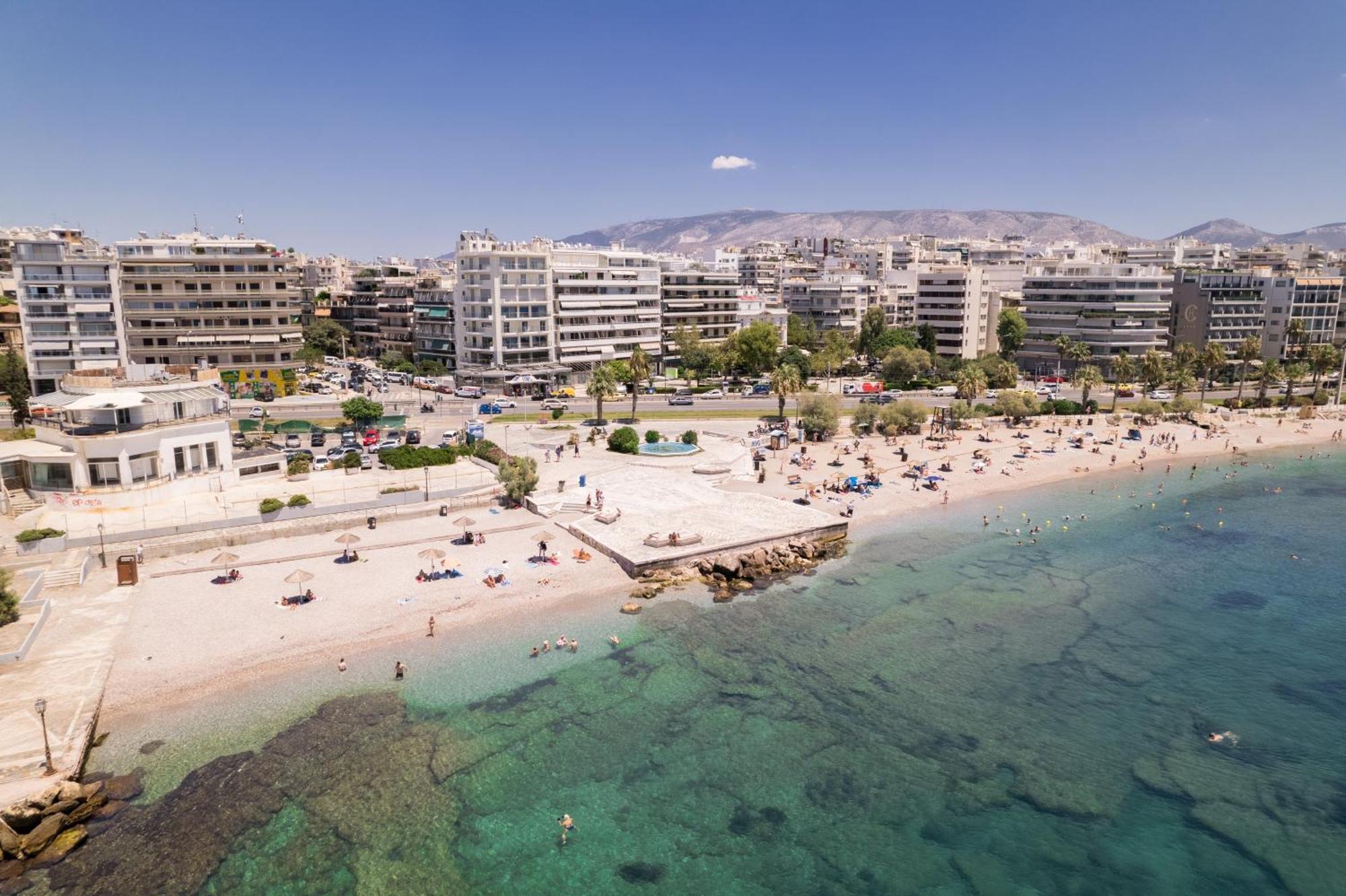 Athens Riviera, Seaview, Beachfront, Lux Apartment On Starbucks Building Exterior foto